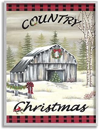סטופל תעשיות קאנטרי חג המולד חג המולד חגיגי חקלאי מושלג גבול טרטאן, עיצוב מאת ליסה קנדי