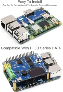 מתאם Waveshare pi Zero עד Raspberry Pi 3B/B+, מבוסס על אפס Raspberry Pi כדי לשחזר את המראה המקורי של סדרת 3B, פתרון אלטרנטיבי לפטל PI 3 דגם B/B+