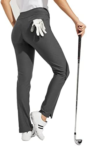מכנסי גולף לנשים וויליט נמתחים משיכה מזדמנת על מכנסיים מהירים של מכנסי טיול יבש בקרת בטן