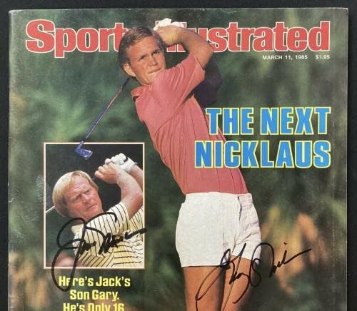 ג 'ק ניקלוס חתם על ספורטס אילוסטרייטד 3/11/85 ללא תווית גולף גארי אוטו ג' יי. אס. איי - מגזיני גולף חתומים