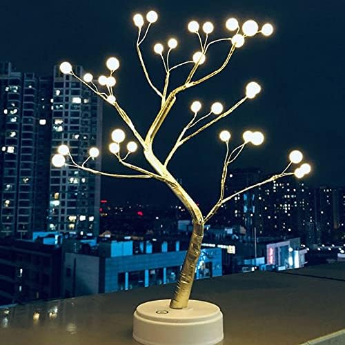 Weimay 36 עץ LED Light Light Tabletop Bonsai Tree
