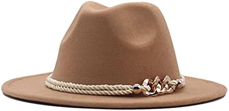 צמר פנמה תקליטון רחב אבזם כובע אבזם חגורה כובע גברים נושם כובע קלאסי קלאסי נשים פדורה כובעי בייסבול חזיית חזייה