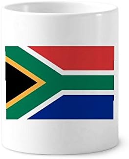 דגל לאומי דרום אפריקה אפריקה מברשת שיניים מחזיק עט ספל קרמיקה גביע עיפרון