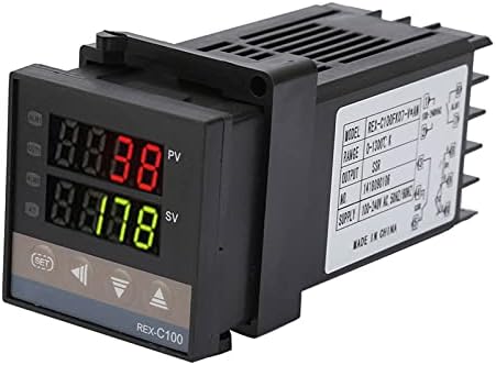 ערכת בקר טמפרטורה, 0 ℃ ~ 1300 ℃ LED דיגיטלי LED PID Controller Cremostat ערכת תרמוסטט אינטליגנטי AC110V-240V