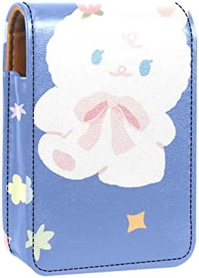 חמוד נייד איפור תיק קוסמטי פאוץ, שפתון מחזיק איפור ארגונית, קריקטורה בעלי החיים ארנב שמיים כוכבים ענן פרח
