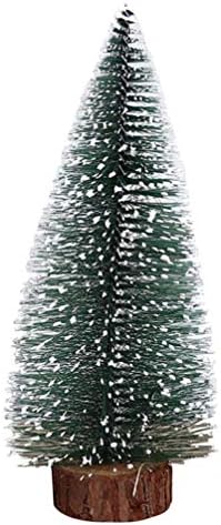 שולחן כתיבה של קסאו טופר קישוטי יליד מיני עצי חג מולד עצי חג המולד עץ אורן חג המולד עצים מזויפים עץ עץ עם קישוט שולחן עבודה של חג המולד- עיצוב שולחן עבודה של 15 סמ