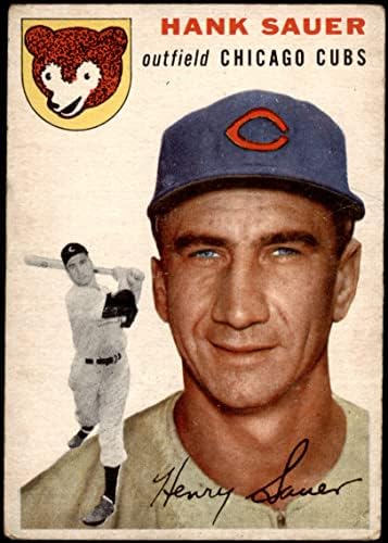 1954 Topps 4 Wht Hank Sauer Chicago Cubs Cards's Cards 2 - Cubs טובים