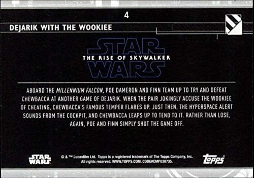 2020 Topps מלחמת הכוכבים העלייה של Skywalker Series 24 Dejarik עם כרטיס המסחר Wookiee Poe Dameron